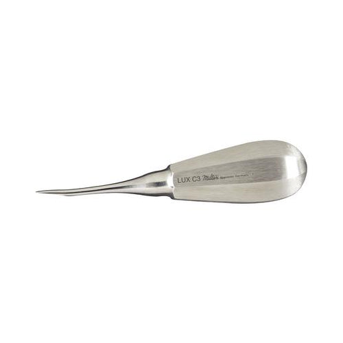 Miltex Integra DELLUXC3 Surgical Dental Elevator Luxating Curved Tip 3mm Miltex Integra DELLUXC3 Surgical Dental Elevator Luxating Curved Tip 3mm
